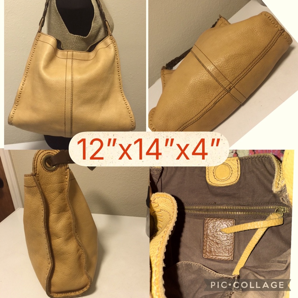 Lucky Brand Leather Francoise Whipstitch Hobo Bag